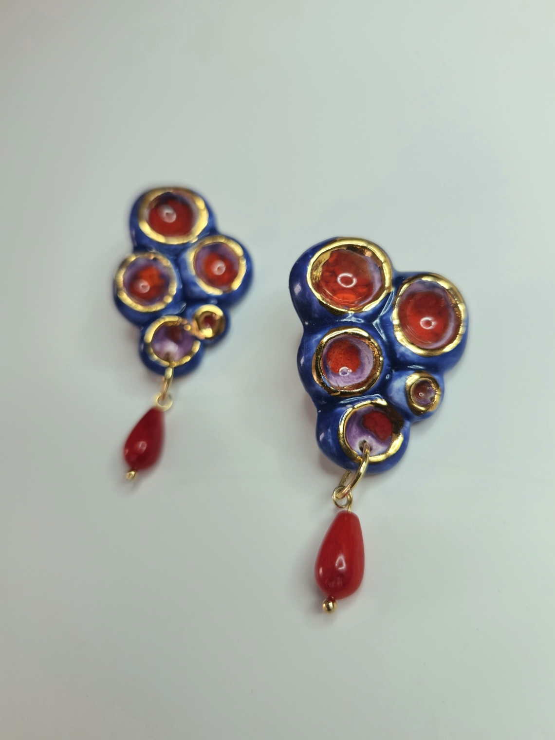 Aros Anemona coral  1