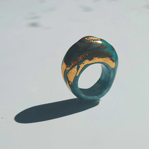 Anillo petroleo dorado