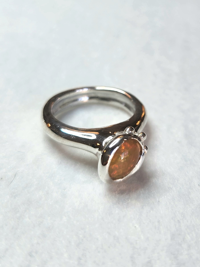Anillo Opalo Coral 1