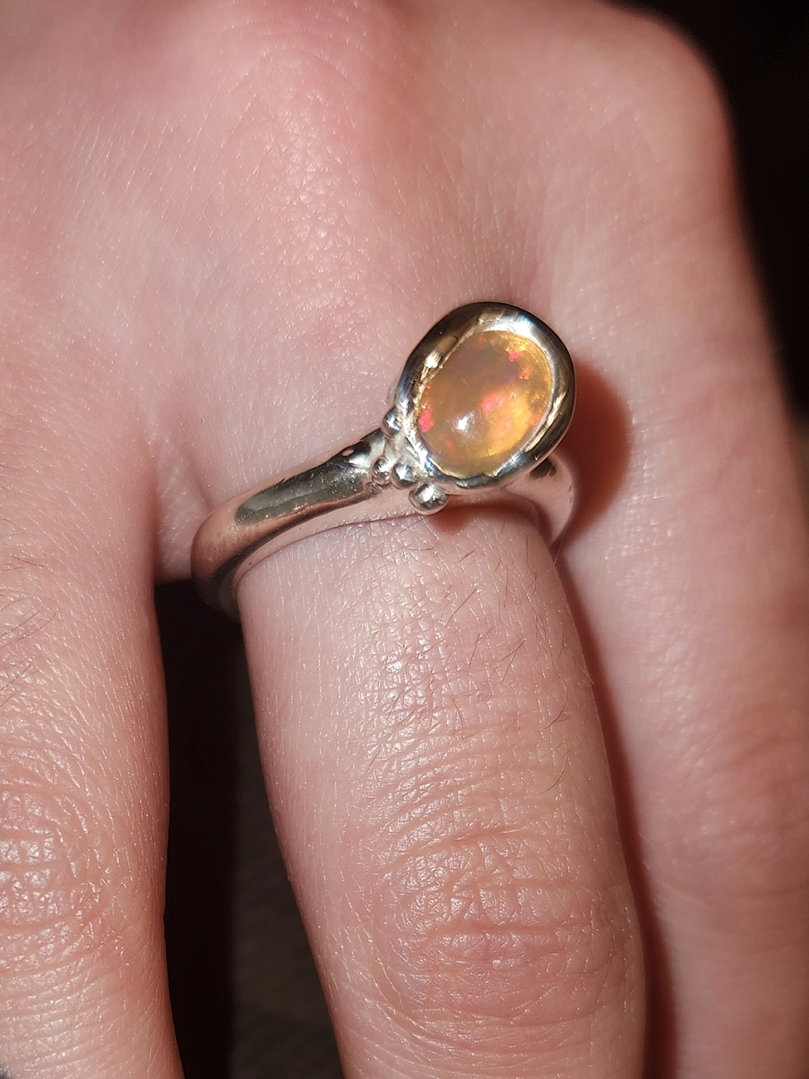 Anillo Opalo Coral 2