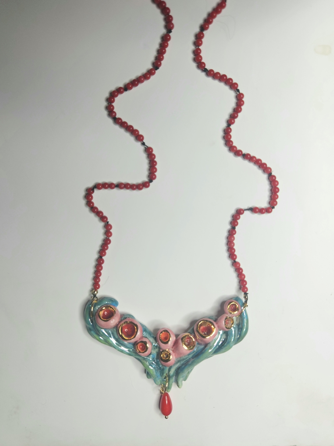 Collar Flora Marina Coral 1