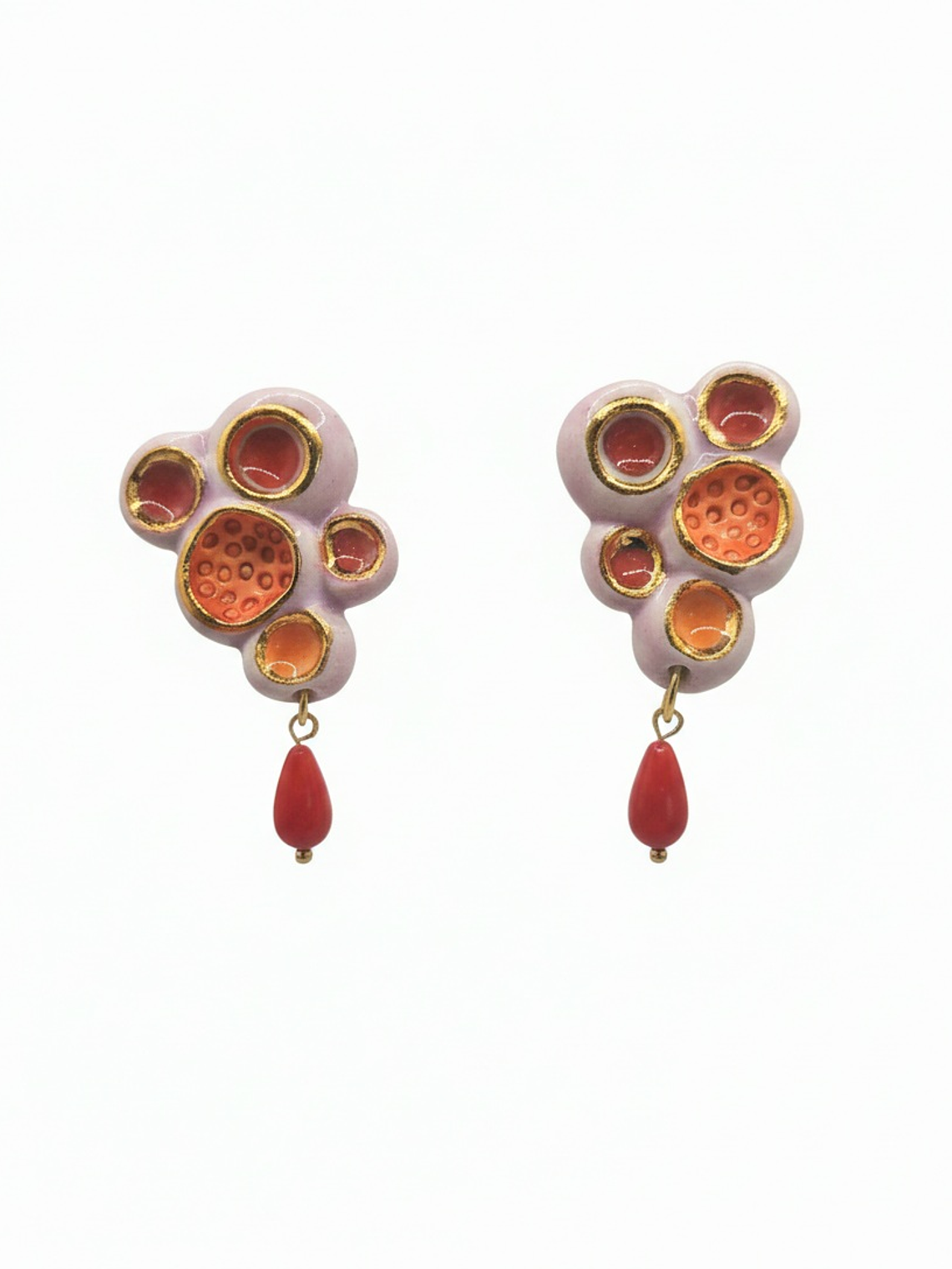 Aros Anemona malva neon 1