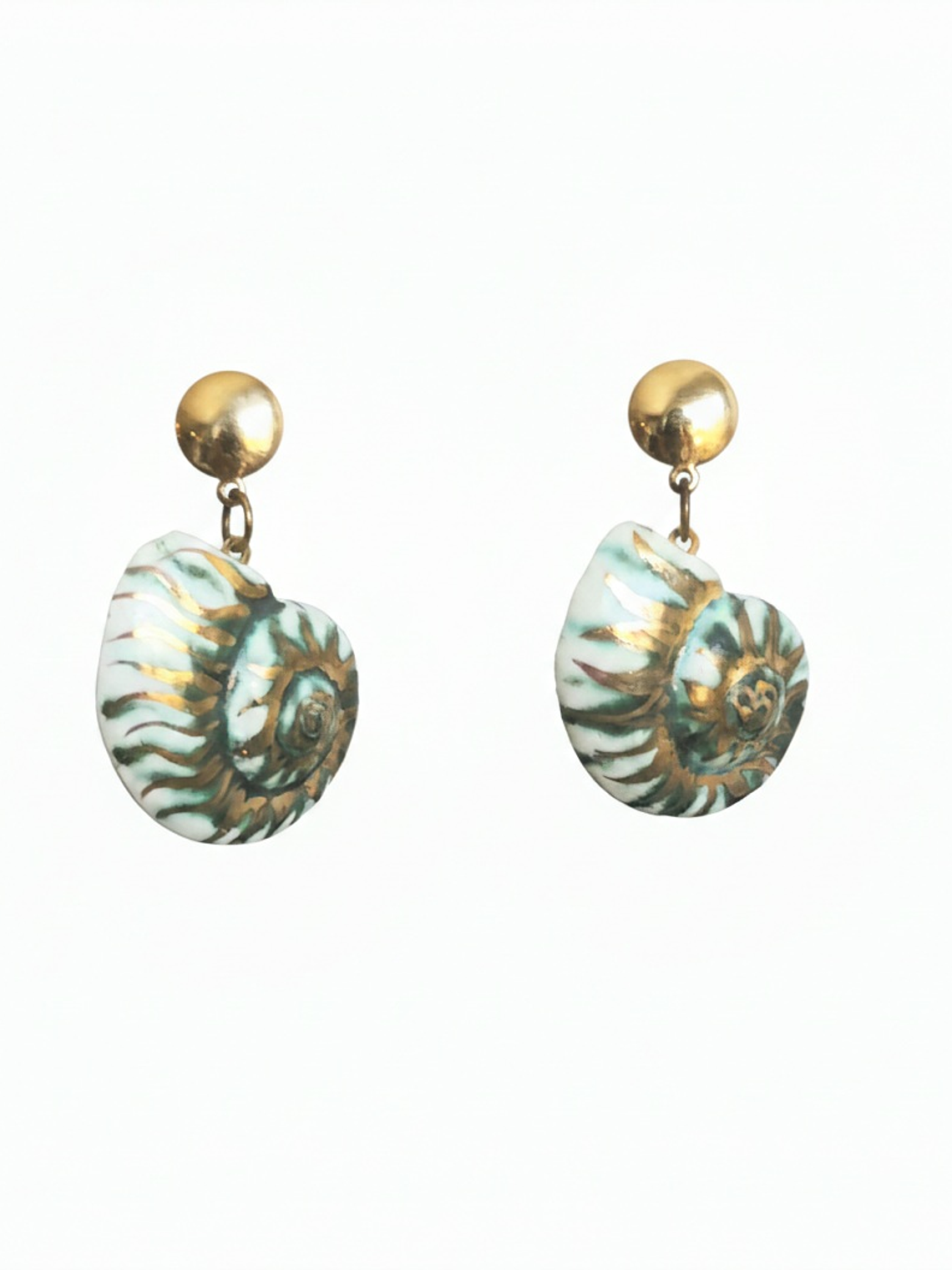 Aros Caracola sol oro 1