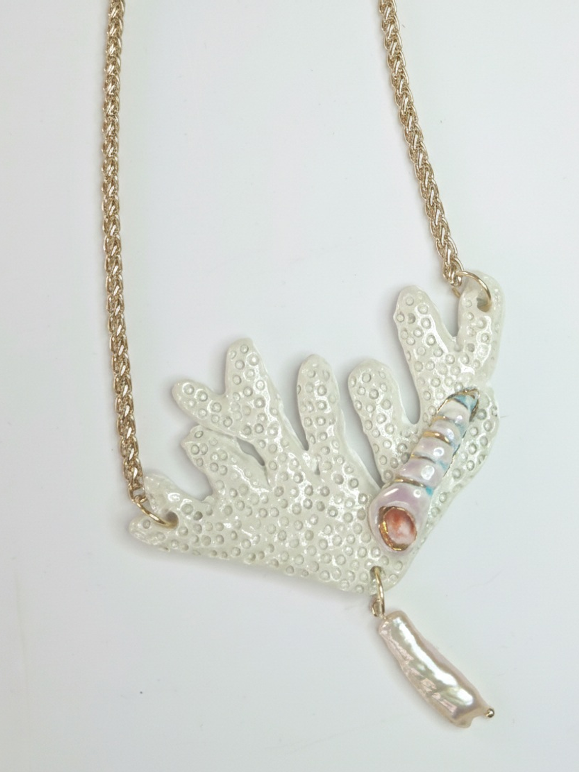 Collar Coral blanco 1