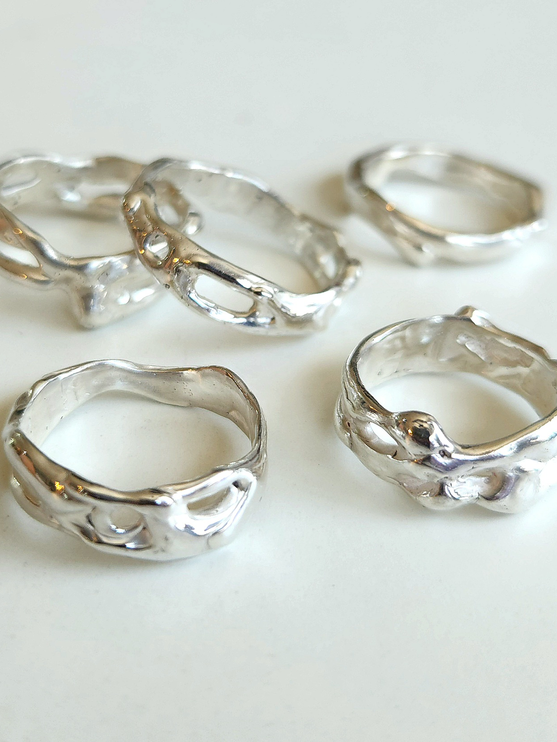 Anillos Orgánicos plata 1