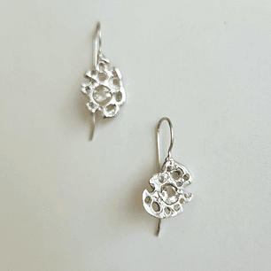 Aros citrino en espuma plata