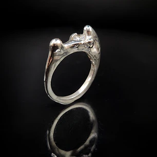 Anillo alto Moizanita