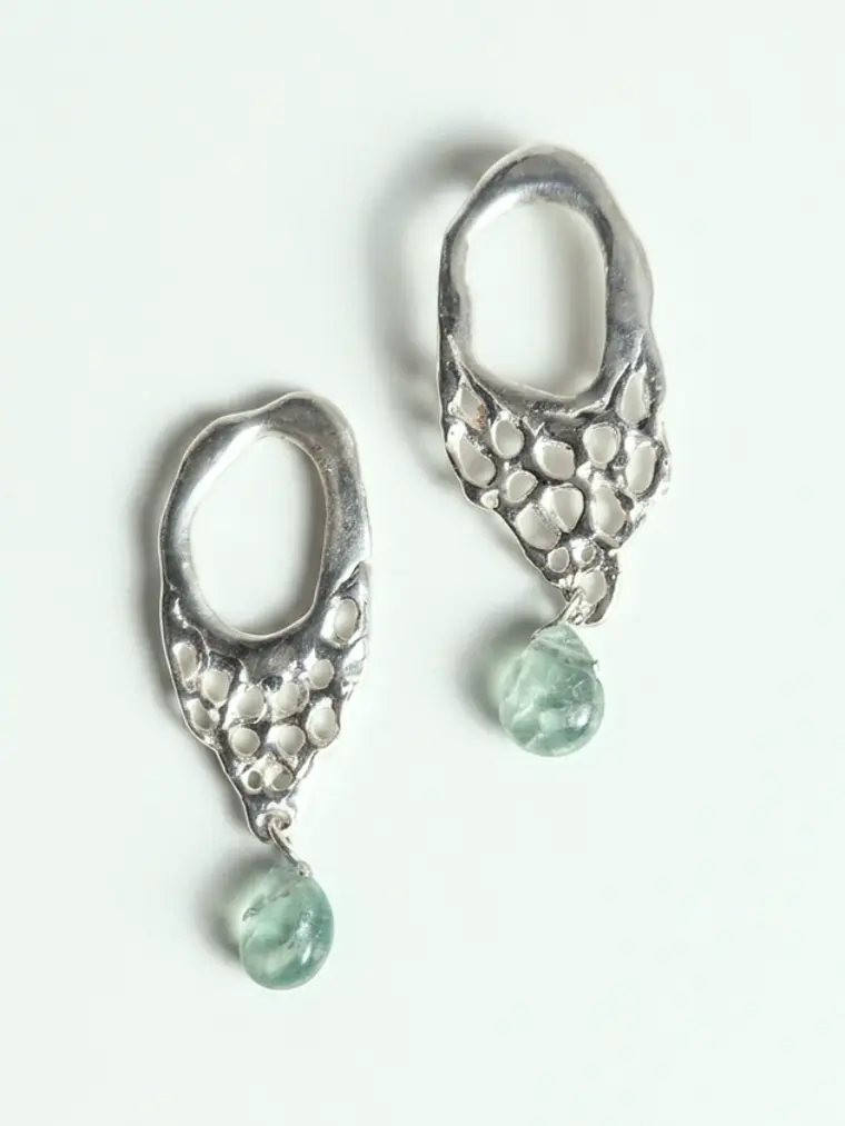 Aros organza Turmalina 1