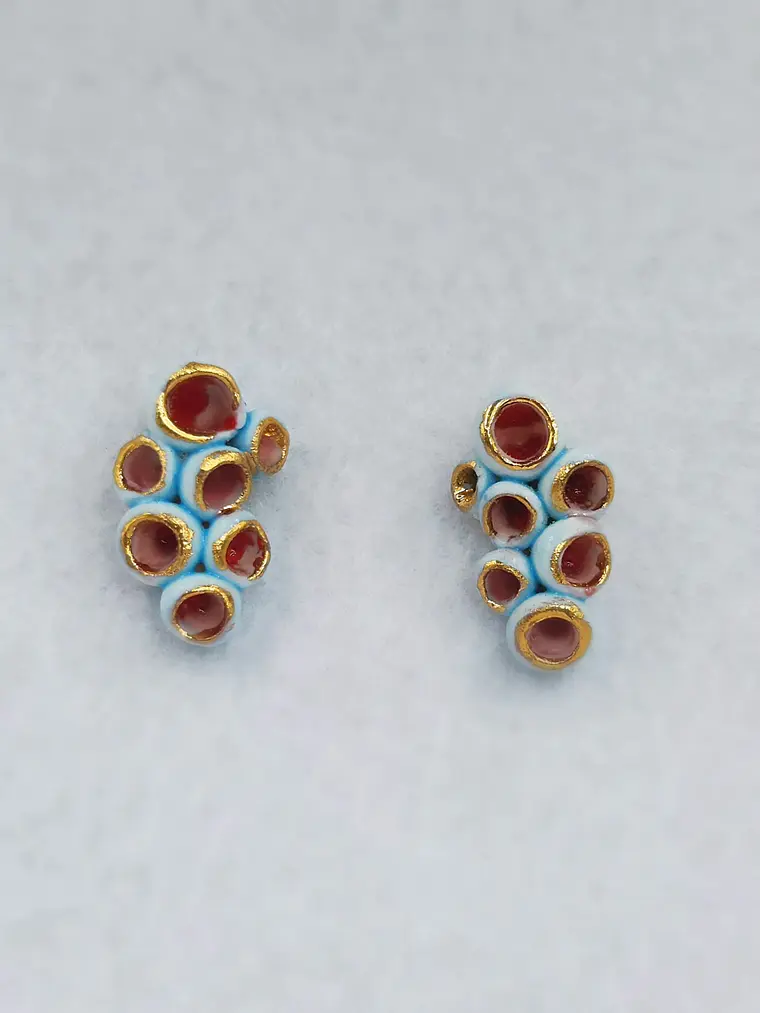 Aros Anemona Turquesa 1