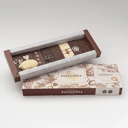 Chocolate Surtido Sin Azúcar Artesanal de 200 g con Sabores Exóticos y Figura Patagónica - Envase Reciclable