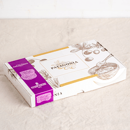 Caja 8 Alfajores con Chocolate Amargo - Relleno Calafate y Ruibarbo – 480 g de Delicioso Sabor