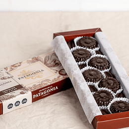 Caja de Chocolates 70% Cacao Figuras de Flores
