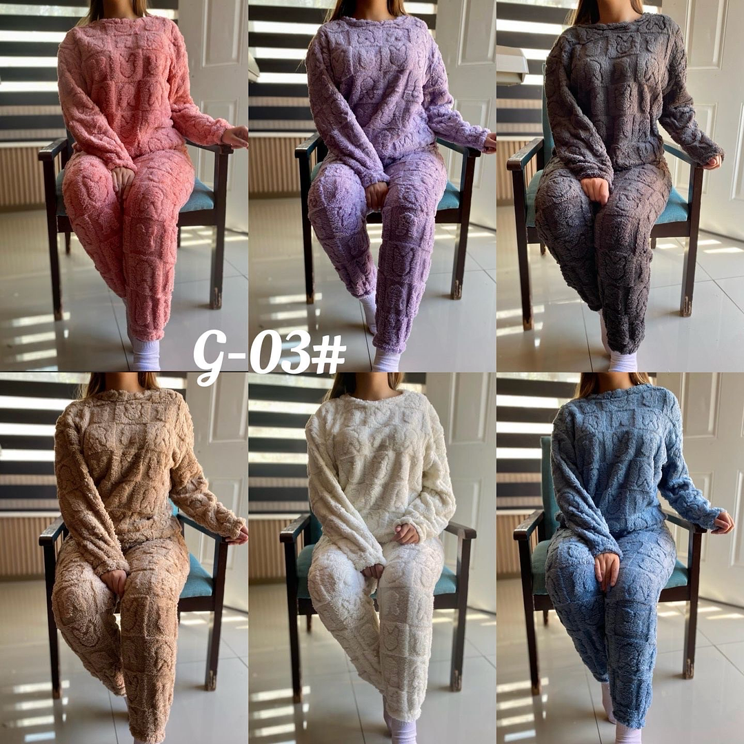 Pijama de polar conejito 1