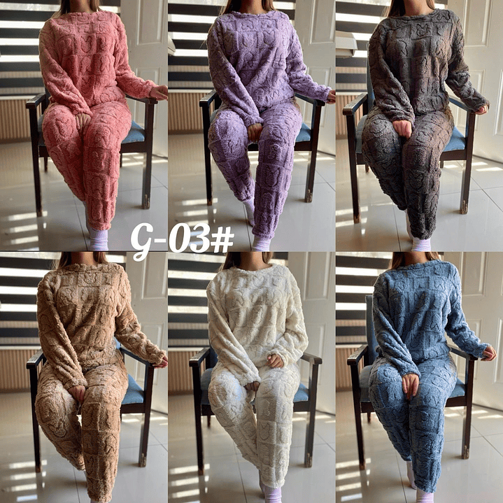 Pijama de polar conejito 1