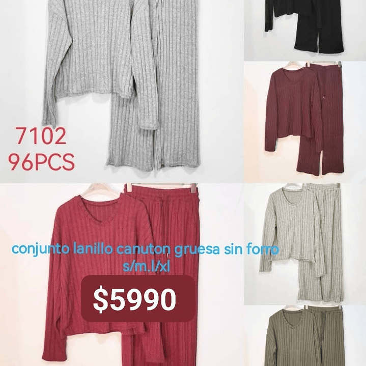 Conjunto lanilla pantalon recto 1