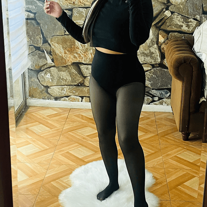 Panty efecto piel con faja HDM 1