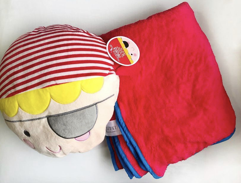 Manta cojín Pirata Rojo
