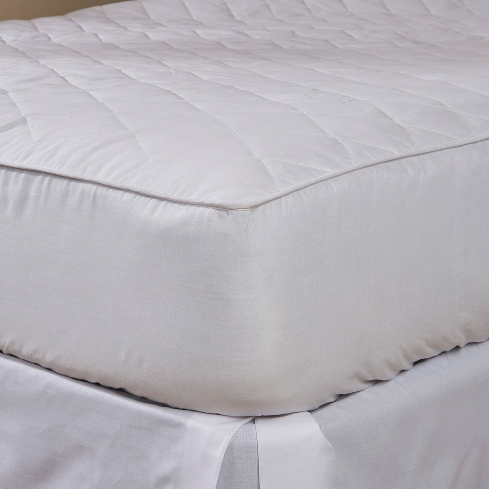 Cubrecolchón con fuelle Blanco 1.5 Plazas