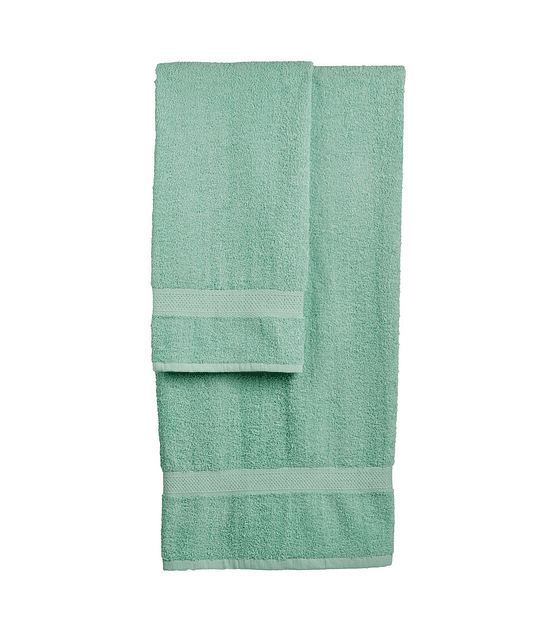 Set toallas color verde agua