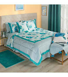 Plumón 1.5 Plazas Catalina Turquesa