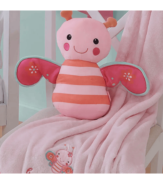 Tuto peluche bebé Mariposa Rosado