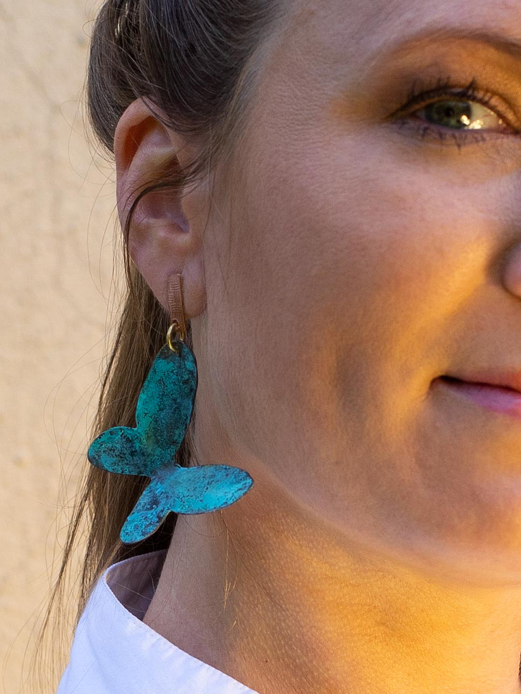 Aros o Pendientes de mariposa  