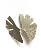 Aros o Pendientes de  hoja de  Ginkgo Biloba  pegada - Miniatura 2