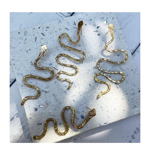 Aros o Pendientes Serpiente  Snake 