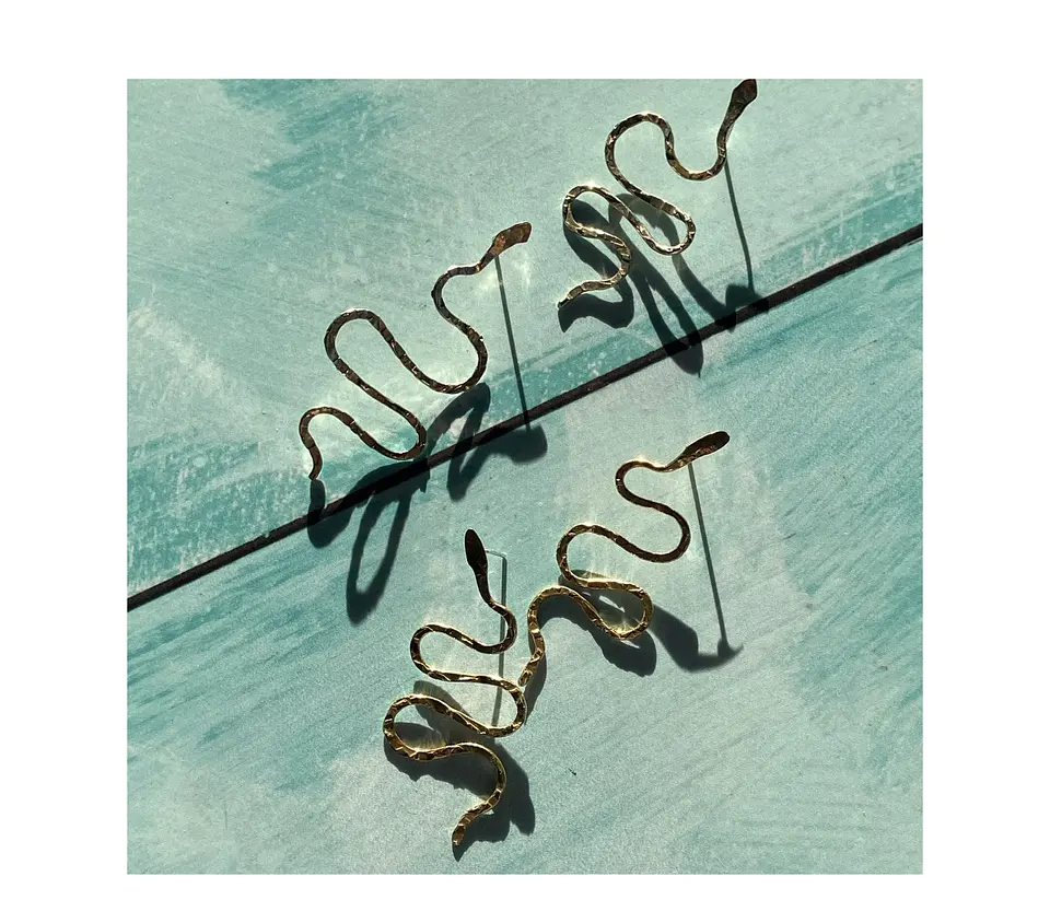 Aros o Pendientes Serpiente  Snake  3