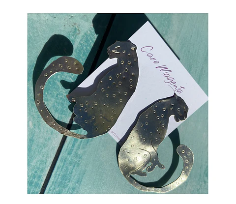 Aros o Pendientes leopardo 