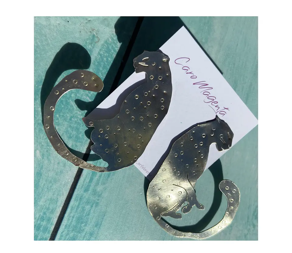 Aros o Pendientes leopardo  1