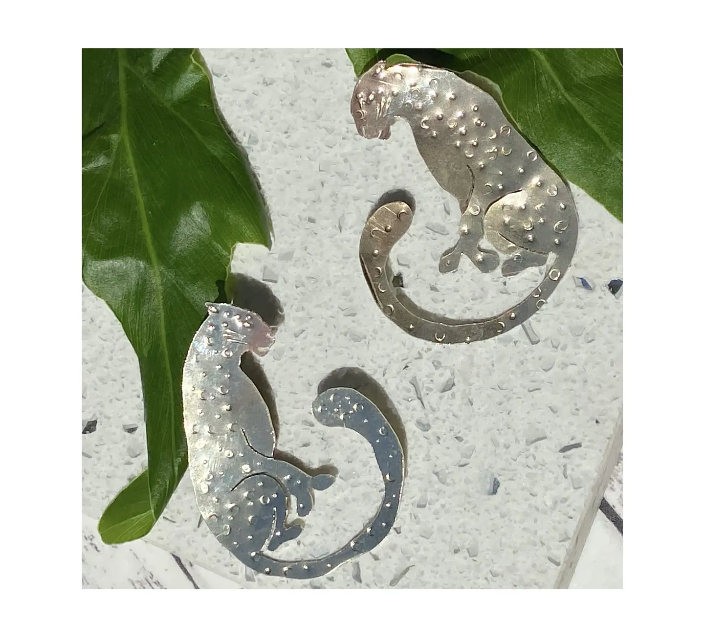 Aros o Pendientes leopardo  3