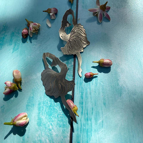 Pendientes de bailarinas de ballet  “Degas"