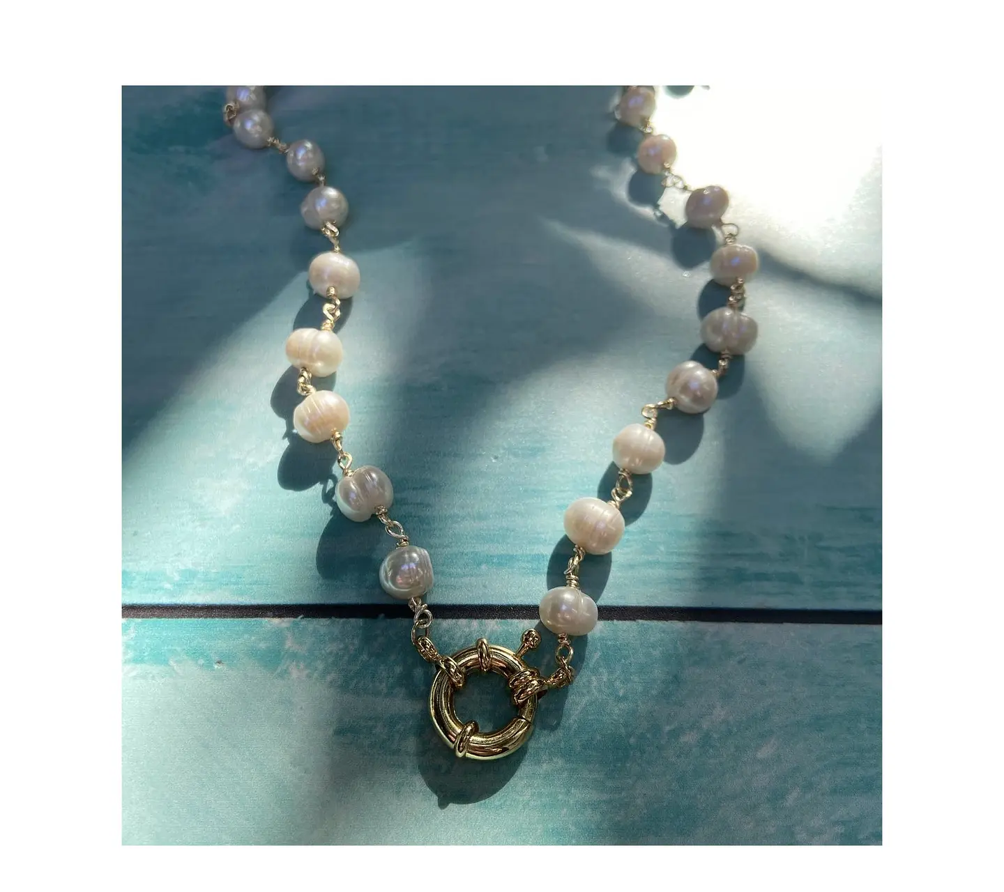 Collar perlas de río  1