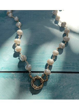 Collar perlas de río 