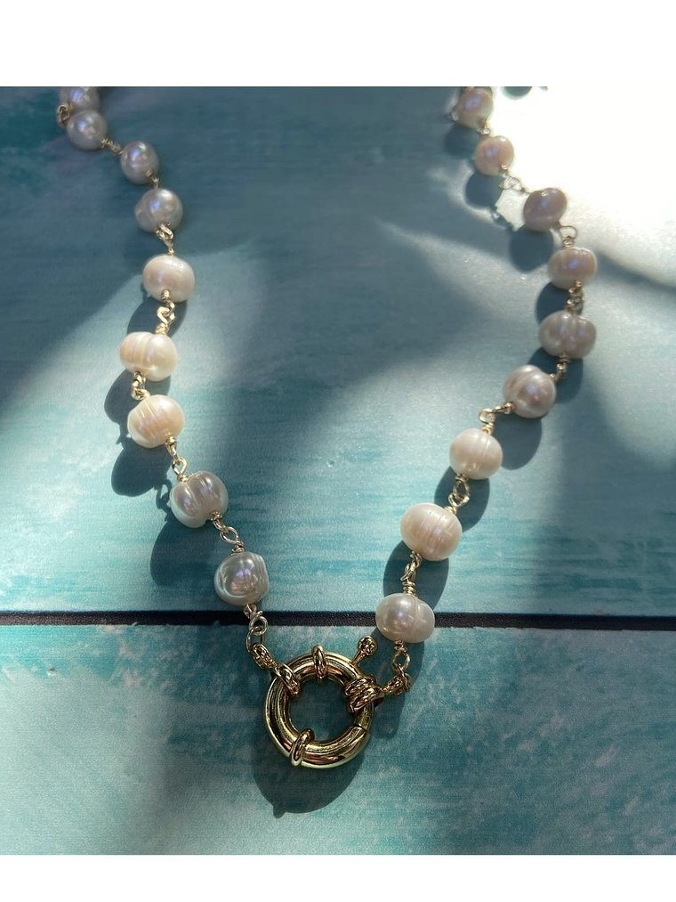 Collar perlas de río  1