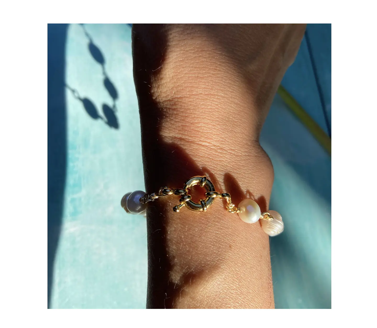Pulsera de perlas de río  2