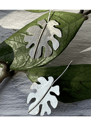 Aros o Pendientes  Monstera petit