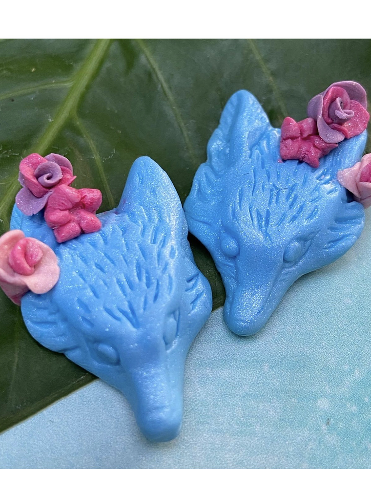 Pendientes loba foxylobi floreada  5