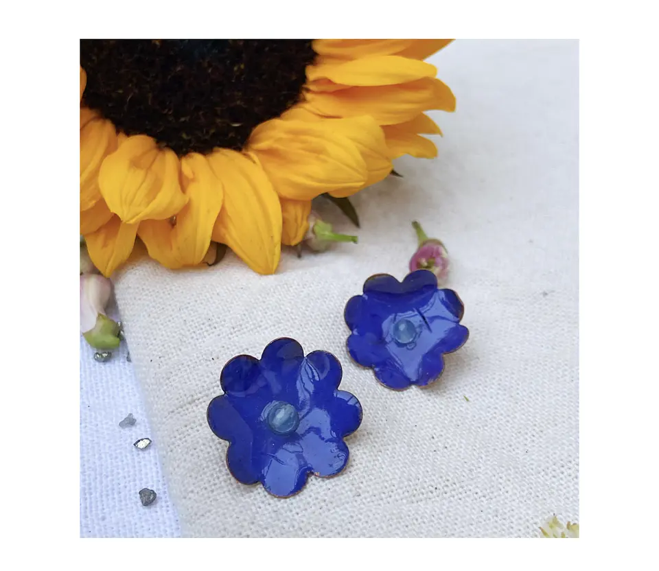  Aros mini flor “flor pegaditos