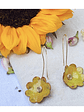 Pendientes Aros mini flor  “mini fleur