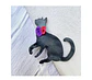Prendedor Gato michi clay - Miniatura 2