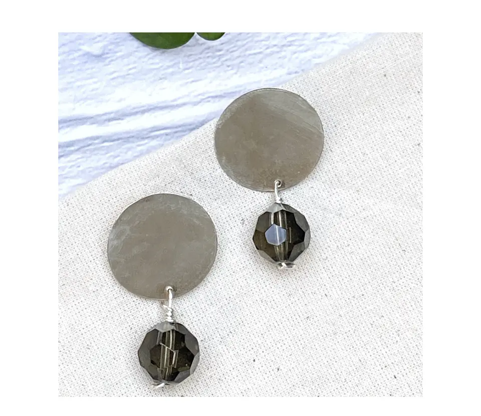 Pendientes o aros Topo con cristal 1