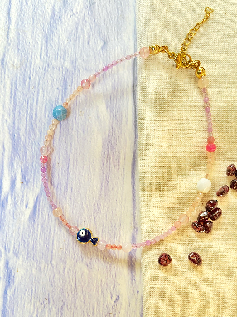 Tobillera con pecesito azul tuco 1