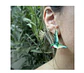 Pendientes o aros de Colibrí Nortino Chileno - Miniatura 3