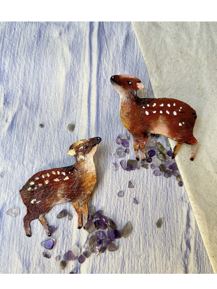 Pendientes o Aros ilustrados de Pudù Chileno 1