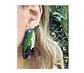 Pendientes o Aros ilustrados Colibrí hembra de la isla Juan Fernandez - Miniatura 2