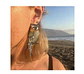 Pendientes o Aros ilustrados ave “Chincol