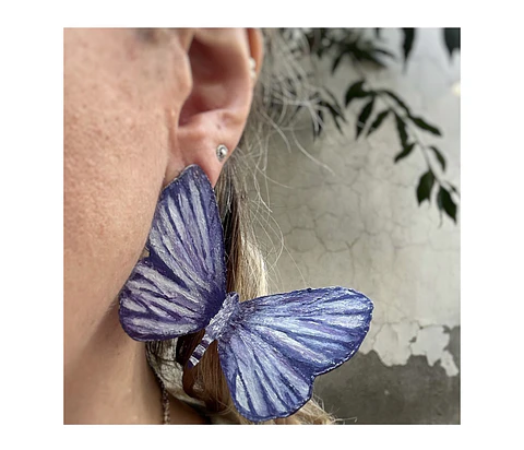 Pendientes o Aros mariposas del tamarugo