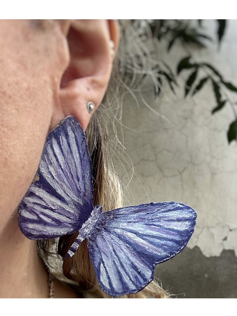 Pendientes o Aros mariposas del tamarugo 2
